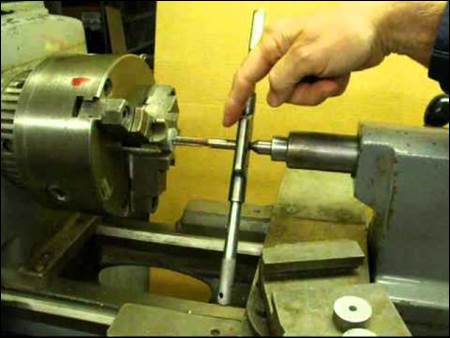 Image result for tapping on lathe