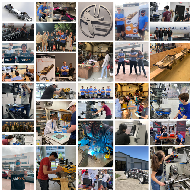 Photo collage of club activities