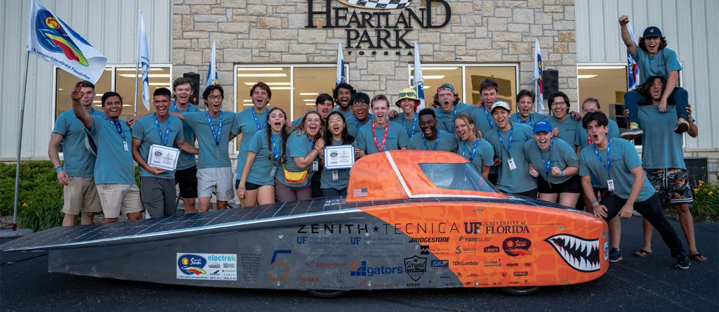 Solar Gators with Flare and first place award