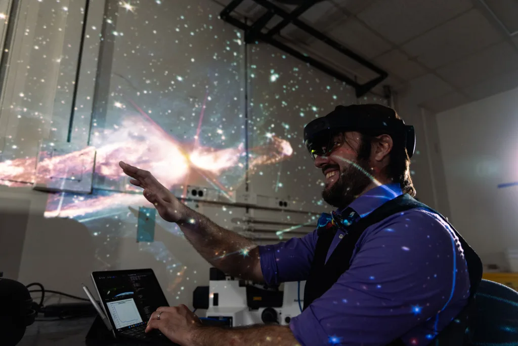 Dr. Chrispy Petersen generating images of space
