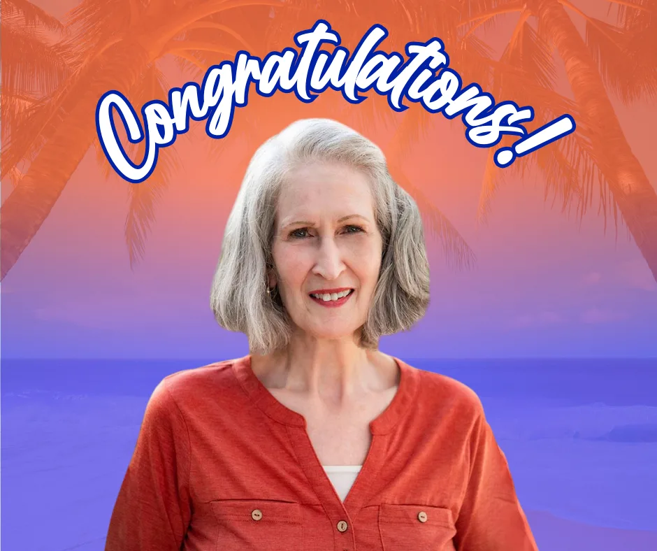 Headshot of Sonya Wide with Congratulations around it