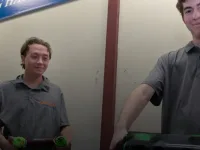 Gator battle bots recovering after successful skirmishes in Connecticut