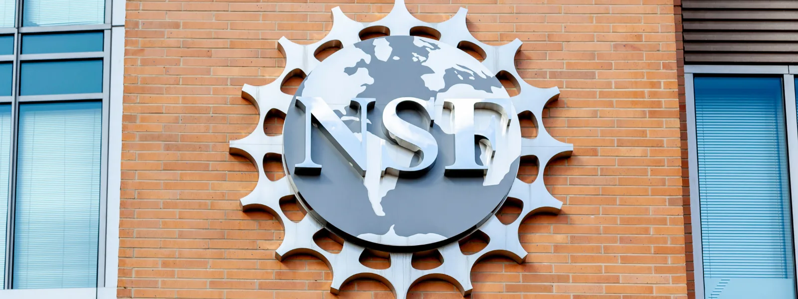 Washington D.C., USA - February 29, 2020: Seal of The National Science Foundation (NSF) in Washington D.C., USA.
